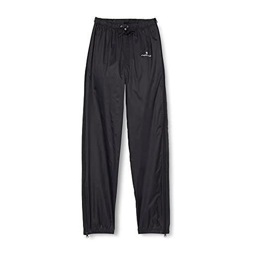 Ferrino zip motion, sovra pantaloni impermeabile unisex nero, xs