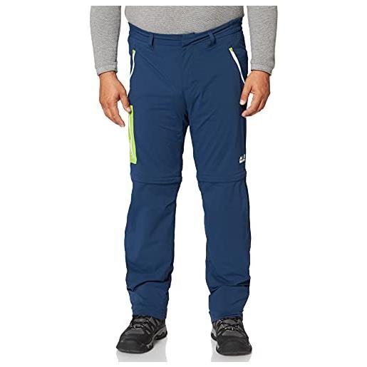 Jack Wolfskin overland zip away hose, pantaloni da uomo, blu scuro, 98