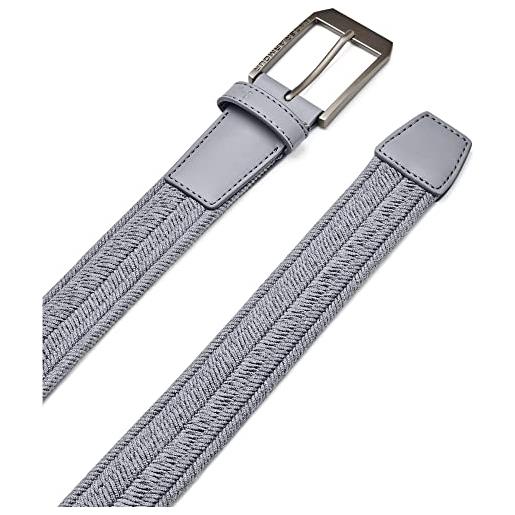 Under Armour braided golf belt cintura, steel, (40w) uk uomo