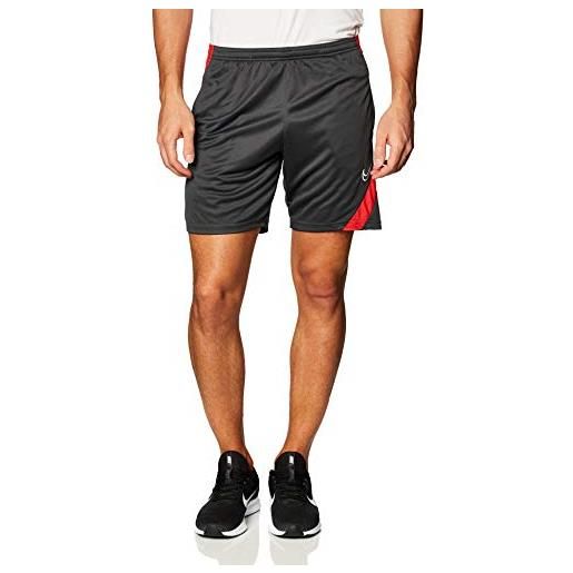 Nike dri-fit academy - pantaloncini da uomo, uomo, pantaloncini, bv6924 062, grigio/rosso/bianco (anthracite/university red/white), xxl