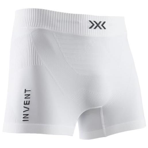 X-Bionic invent light boxer shorts men, uomo, arctic white/opal black, xl