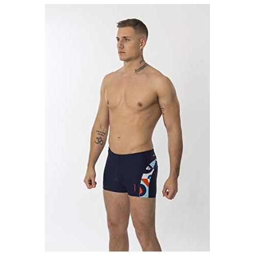 Manta Swim - costume da bagno da uomo, 26 cm, uomo, 1-405473247, blue-white-red, 40