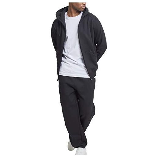 Urban Classics blank suit, tuta da allenamento uomo, nero (black 7), 56 (taglia produttore: xxl)