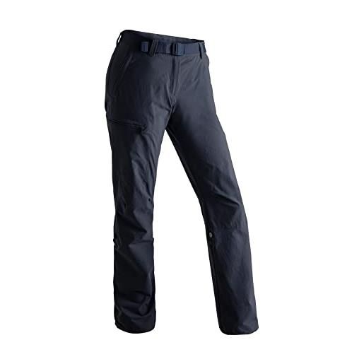 maier sports lulaka pantaloni da trekking roll-up, donna, nero, 44