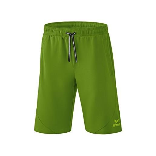 Erima pantaloncini felpa essential, sweat shorts donna, twist of lime/lime pop, 38