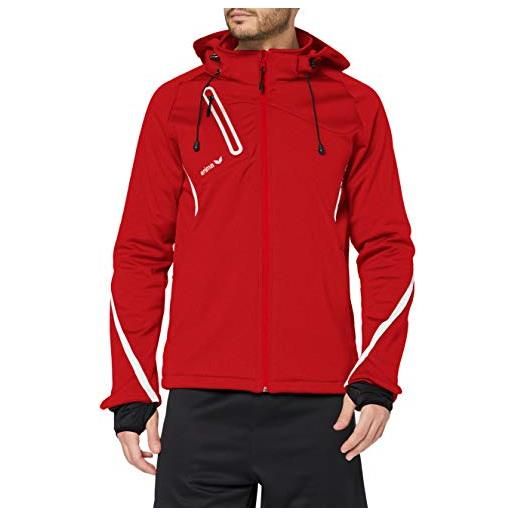 Erima giacca tecnica softshell giacca, unisex bambini, rosso/bianco, 152
