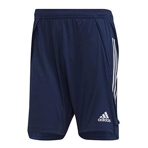 Adidas condivo 20 training shorts, pantaloncini da allenamento uomo, blu (team navy blue/white), m
