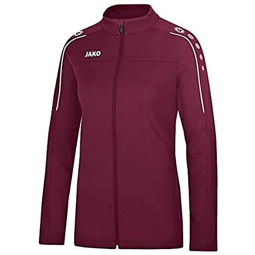JAKO classico - giacca da donna per il tempo libero, donna, 9850, bordeaux, 44