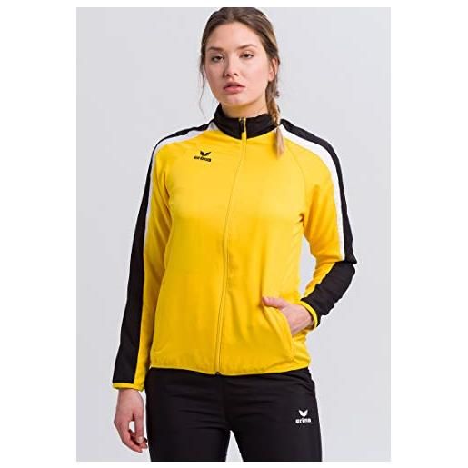 Erima 1011838, jacket donna, giallo/nero/bianco, 38