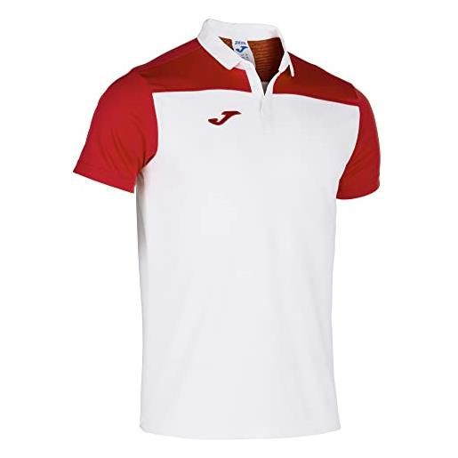 Joma 101371.106.2xs, polo shirt boy's, nero/rosso, xxs