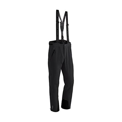 Maier sports rame sottile, pantaloni da sci uomo, nero, 56