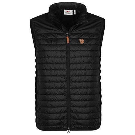 Fjällräven fjallraven abisko padded vest m giacca sportiva, uomo, black, l