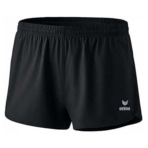 Erima running basic pantaloncini marathon, uomo, nero, 6