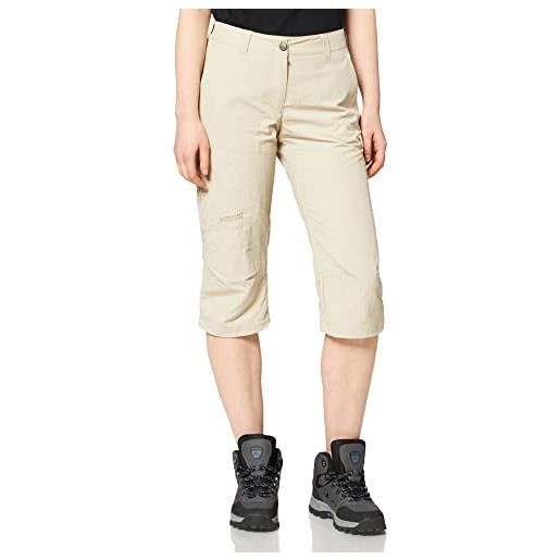Maier sports - pantaloni a pinocchietto da donna, grigio - grigio piuma, 40 it (36)