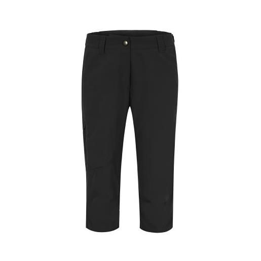 Maier sports - pantaloni a pinocchietto da donna, nero - nero, 46 it (42)