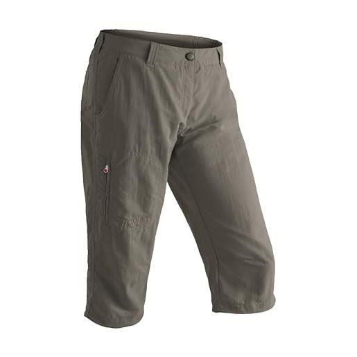 Maier sports - pantaloni a pinocchietto da donna, nero - nero, 44 it (40)