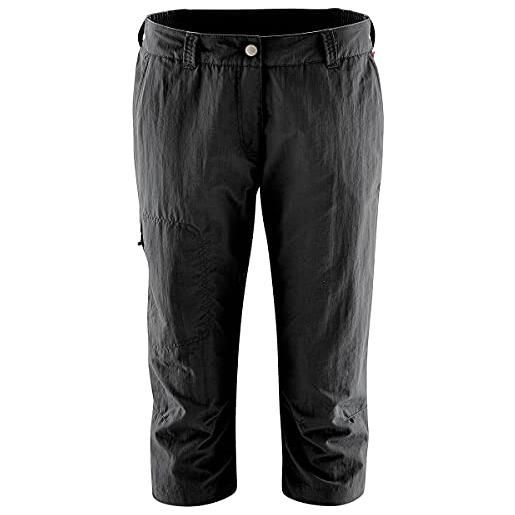 Maier sports - pantaloni a pinocchietto da donna, nero - nero, 44 it (40)