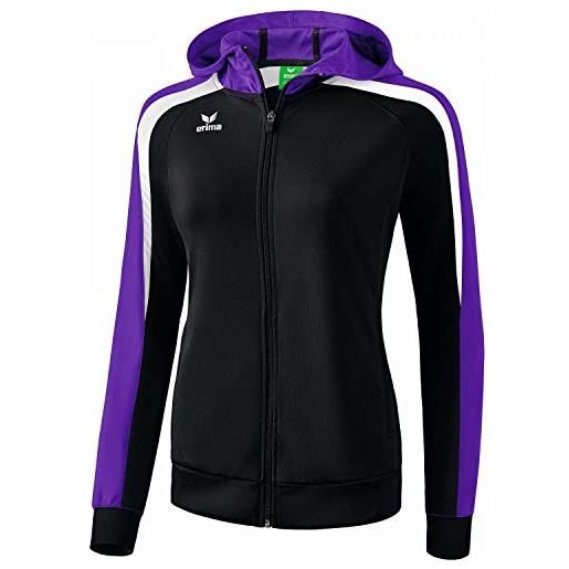 Erima 1071860, jacket donna, nero/violet/bianco, 44