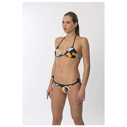 Manta Swim cartoon bikini, set donna, orange-blue-red, 32