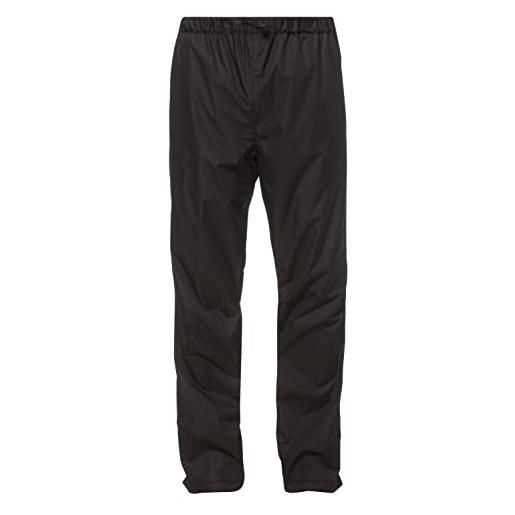 VAUDE, pantaloni uomo fluid ii s/s+l/s, nero (black), xl corto