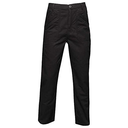 Regatta - pantaloni da uomo professionali con tasca e zip, impermeabili, con tasche