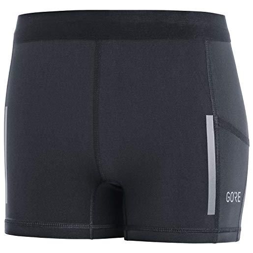 GORE WEAR pantaloncini da donna a compressione lead short tights, gore selected fabrics, 42, nero