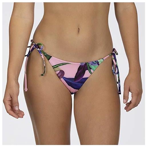 Hurley w rvsb orchid snack surf bottom, slip bikini donna, washed pink, xs