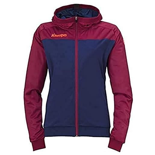 Kempa prime multi jacket women, giacca da pallamano con cappuccio da donna, antracita, s