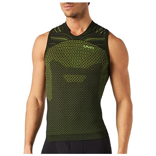 UYN alpha coolboost canotta da running da uomo, ultra lime/lizard, l