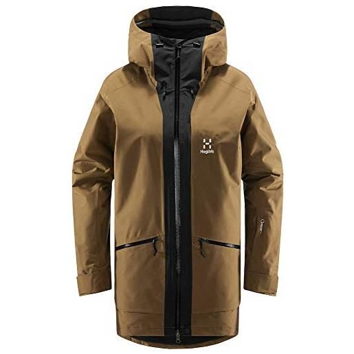 Haglöfs lumi insulated - giacca da donna, donna, giacche, 604663, marrone/nero (teak brown/true black), xl