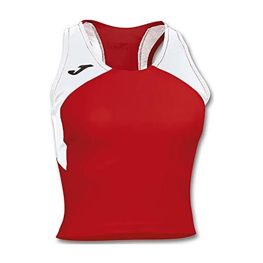 Joma record ii, maglietta donna, rosso 602, xxl