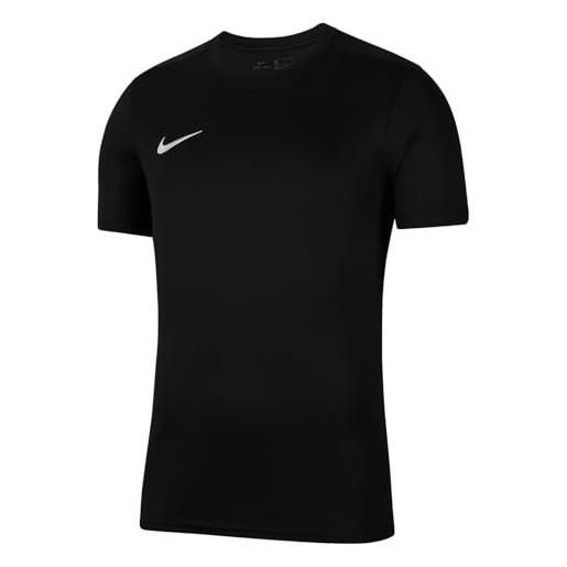 Nike dri-fit park 7, maglia manica corta bambino, bianco nero, xs