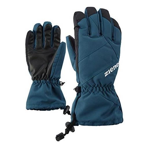 Ziener berghaus agil as(r), guanti da sci/sport invernali, impermeabili, traspiranti. Bambini, nero magnetico, 7