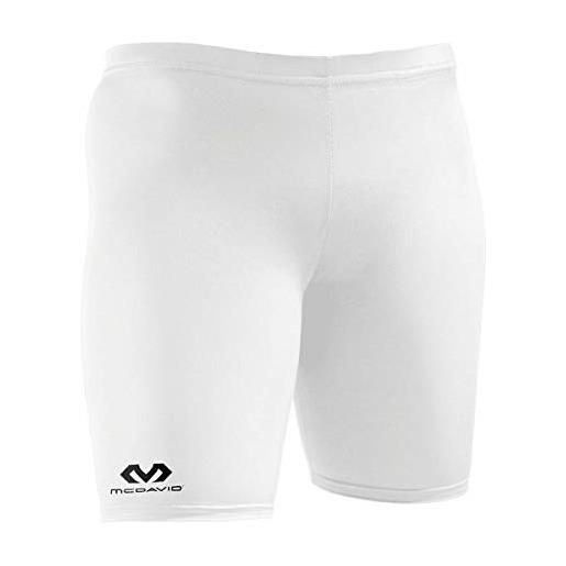 Mc. David pantaloni a compressione da donna hdc, colore bianco (weiß), taglia s