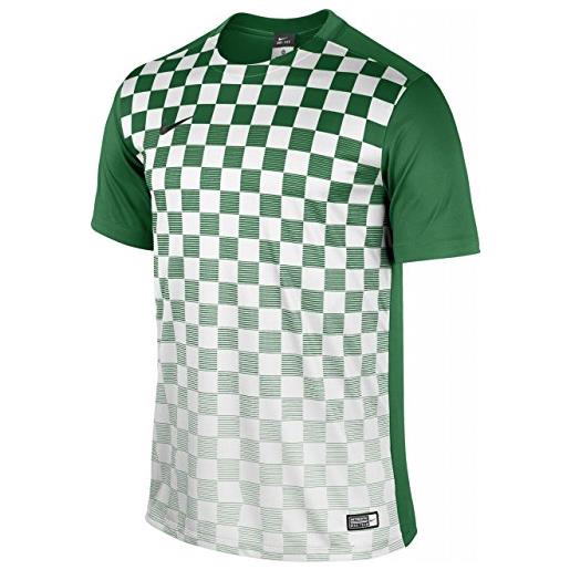 Nike short sleeve top ss precision iii jsy, maglia da calcio uomo, verde_bianco, s