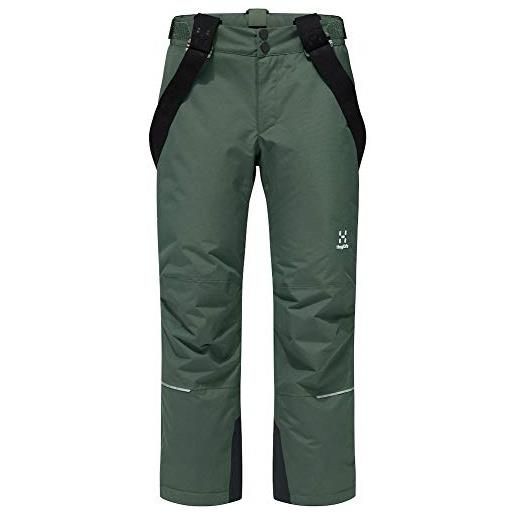 Haglöfs niva insulated, pantaloni bambino, verde (fjell green), 140