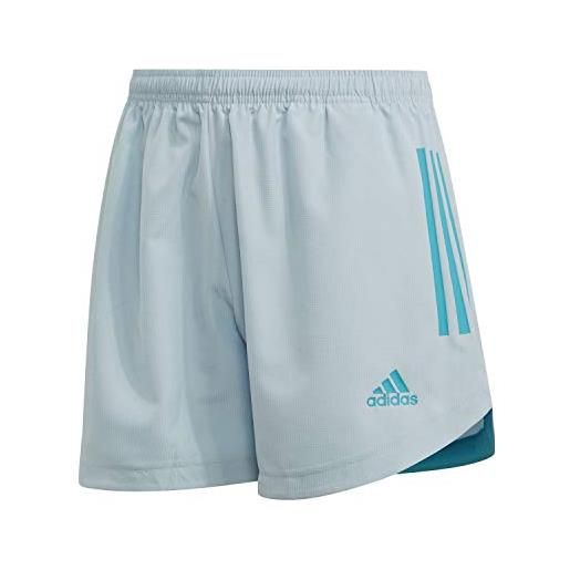 adidas condivo 20 primeblue shorts, pantaloncini donna, blu (sharp blue/dark marine/true orange), xs/l