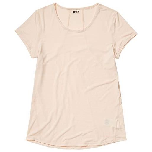 Marmot aura t-shirt, maglietta da donna, mandarino mist, xs