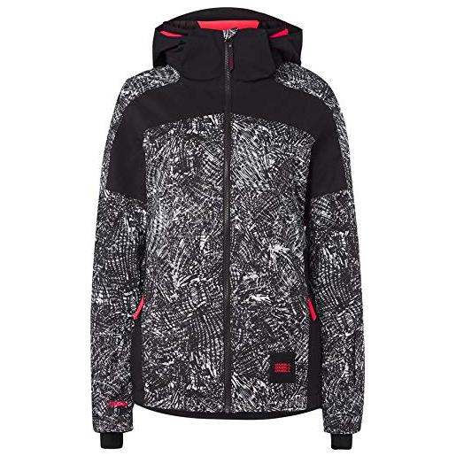O'NEILL pw wavelite jacket-9910 black white-xs, giacca neve donna, blue aop w/red