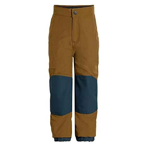 VAUDE pantaloni da bambino unisex caprea warmlined pants ii, unisex - bambini, pantaloni, 40661, mare scuro, 92