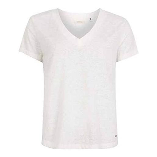 O'NEILL essentials - maglietta da donna con scollo a v, donna, t-shirt, 1a7360, bianco polvere, l