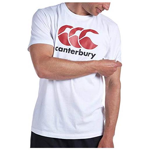 Canterbury, ccc logo, t-shirt, uomo, bianco, xl