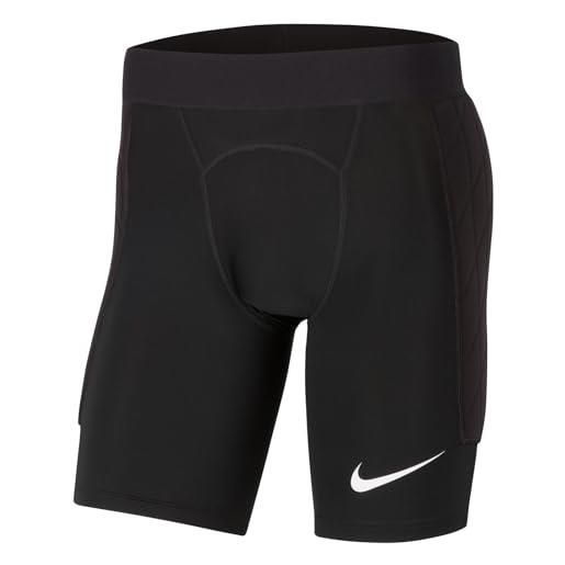 Nike padded goalie, pantaloncini da portiere uomo, black/black/white, l