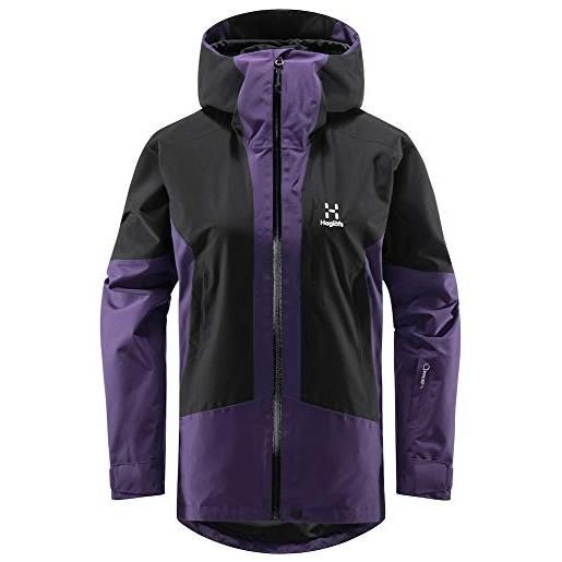 Haglöfs lumi - giacca da donna, donna, giacche, 604661, viola/nero (purple rain/true black), xs