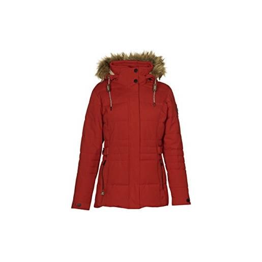 G.I.G.A. DX adda, giacca casual e funzionale con cappuccio zip in piuma d'oca donna, rubicondo, 38