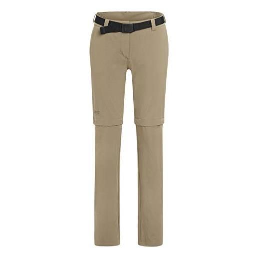 maier sports nata 2 - pantaloni outdoor da donna, donna, pantaloni da escursionismo bermuda con zip. , 233027, grigio piuma, 42