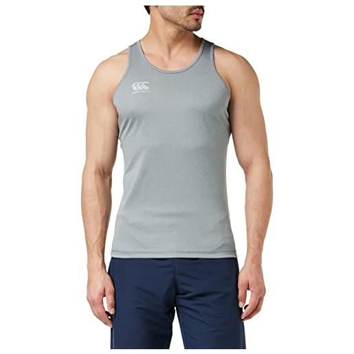 Canterbury, vapo. Dri training singlet, canottiera, uomo, grigio (marna statico), xxl