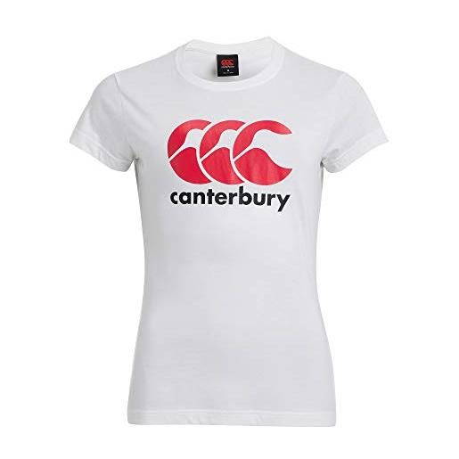 Canterbury t-shirt con logo, donna, nero, 18