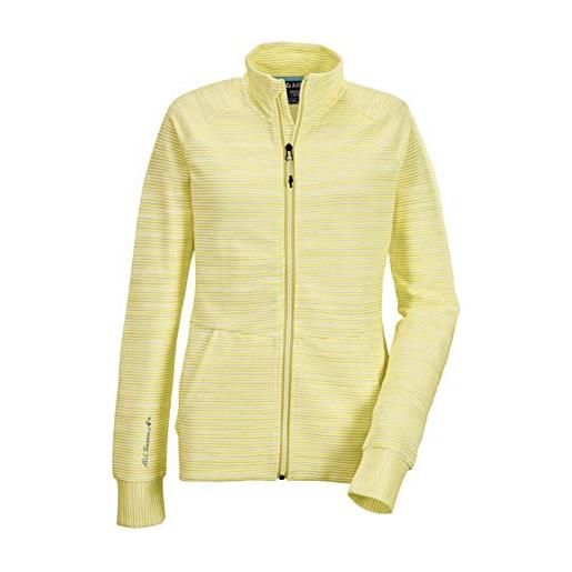 Killtec giacca da sci da donna wmn flex jckt a powerstretch/mezza stagione con collo alto, donna, 36799-000, giallo chiaro, 36