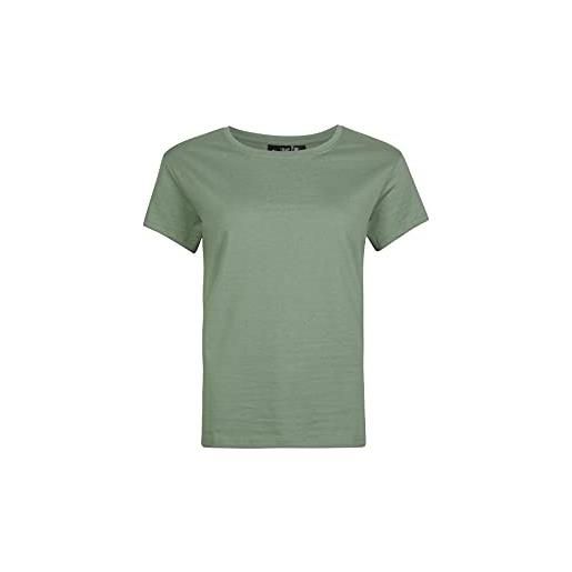 O'NEILL essential roundneck shortsleeve t-shirt, casual logo rundhalsshirt, nero, xs-xl donna